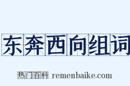 东奔西向组词是什么意思的图片